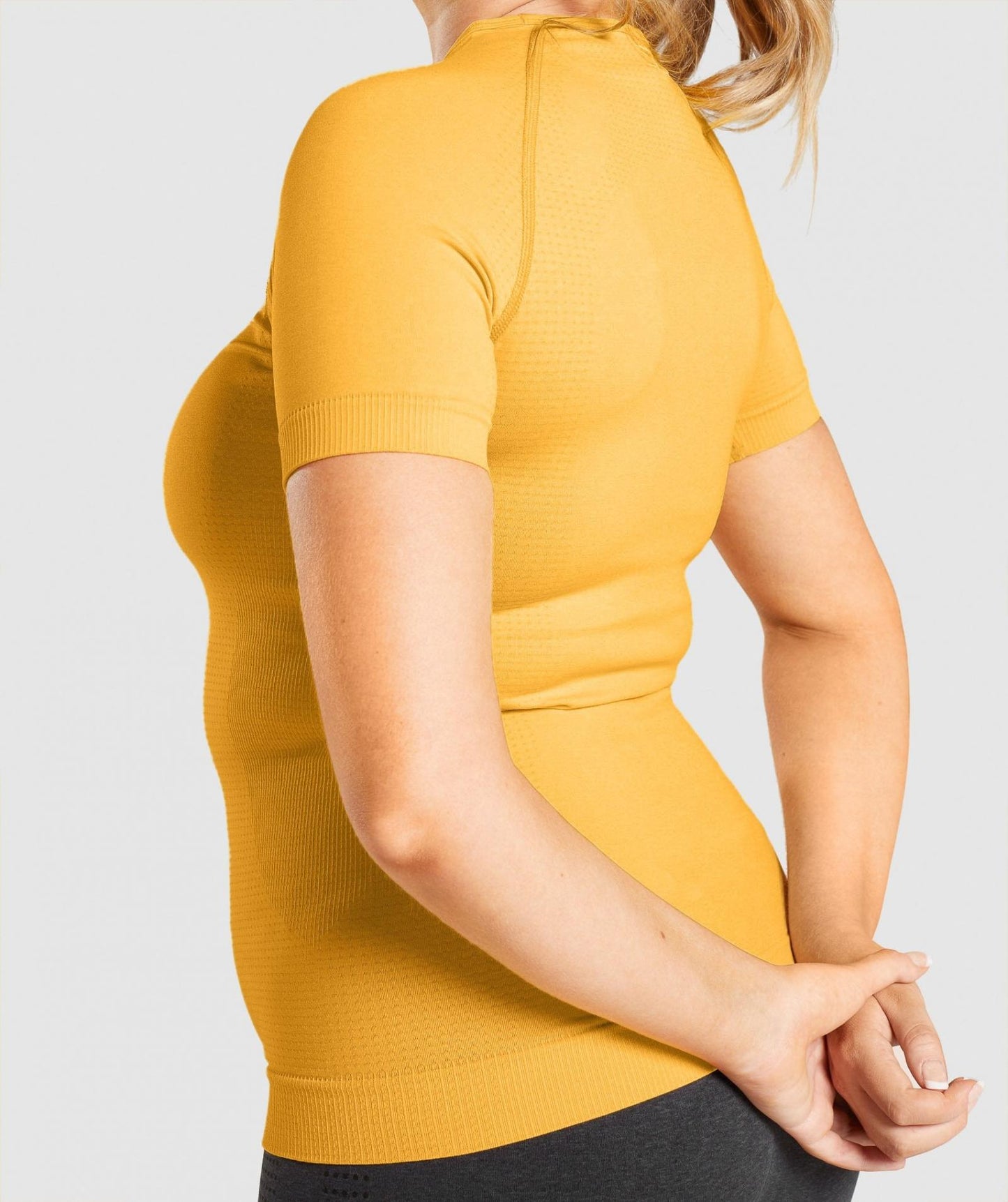 GYMSHARK VITAL SEAMLESS T-SHIRT YELLOW SPORTINĖ PALAIDINĖ
