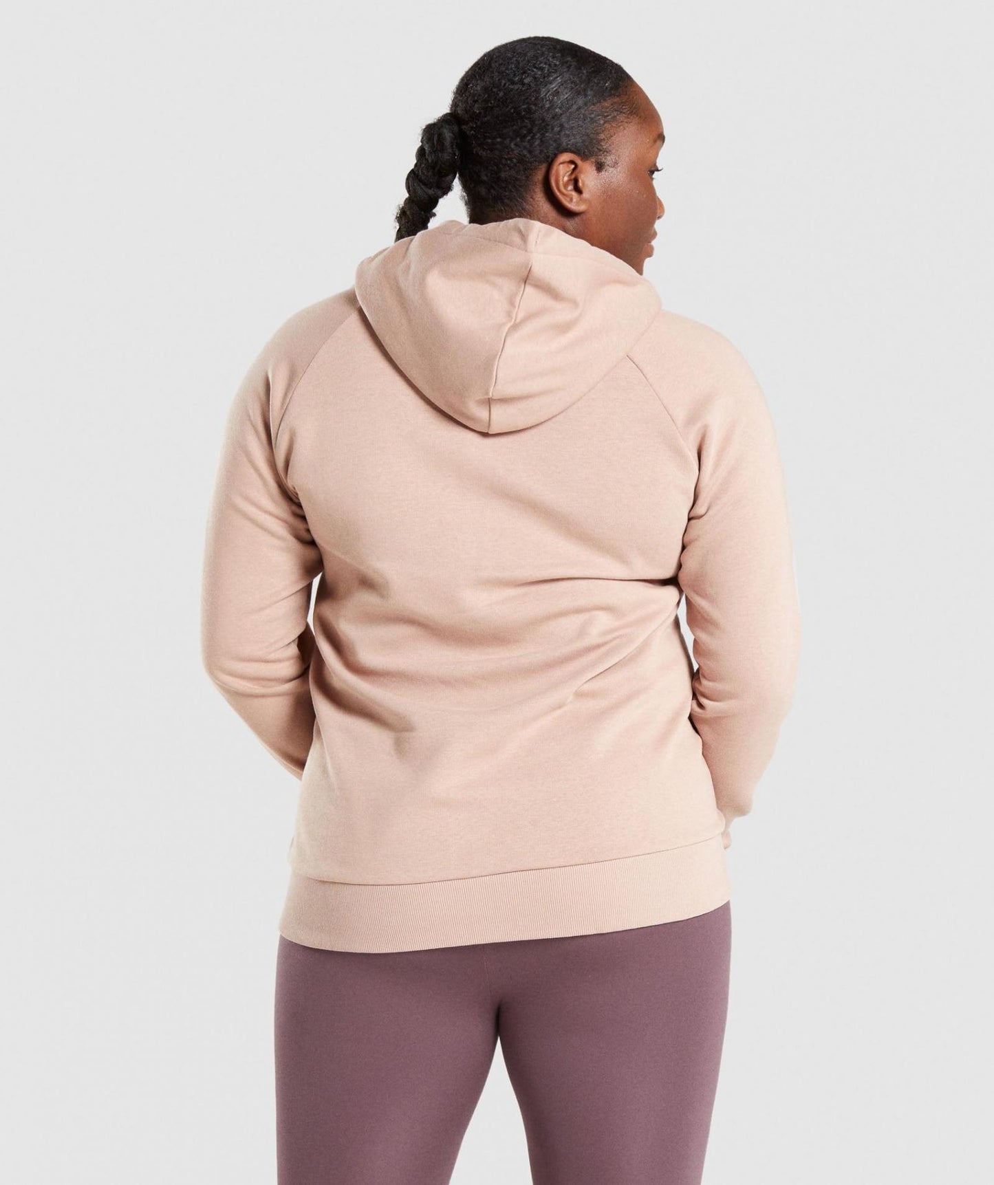 GYMSHARK TRAINING ZIP UP CACAO DŽEMPERIS