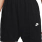 NIKE HIGH-WAIST FLEECE DV0334-010 BLACK ŠORTAI