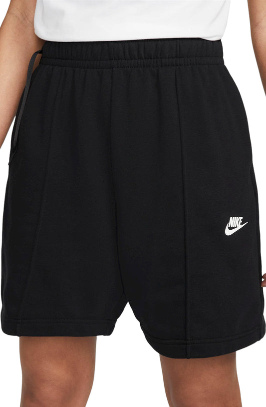 NIKE HIGH-WAIST FLEECE DV0334-010 BLACK ŠORTAI