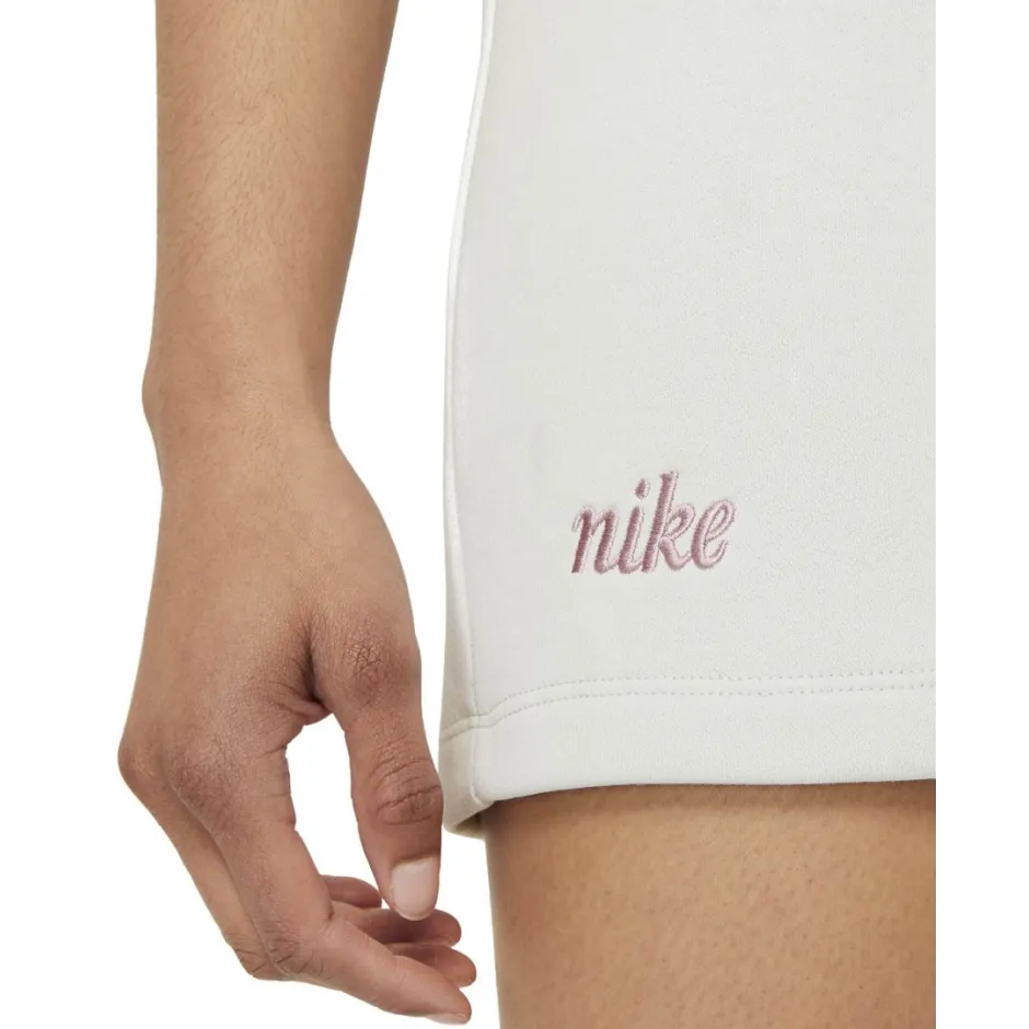 NIKE 2 SIDE FLEECE DO0345-646 WHITE/PINK ŠORTAI