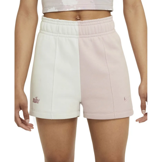 NIKE 2 SIDE FLEECE DO0345-646 WHITE/PINK ŠORTAI