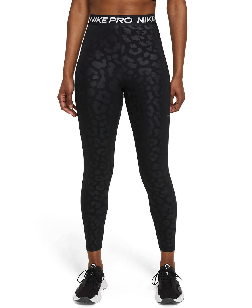 NIKE PRO LEOPARD BLACK 7/8 DD6323-010 TAMPRĖS