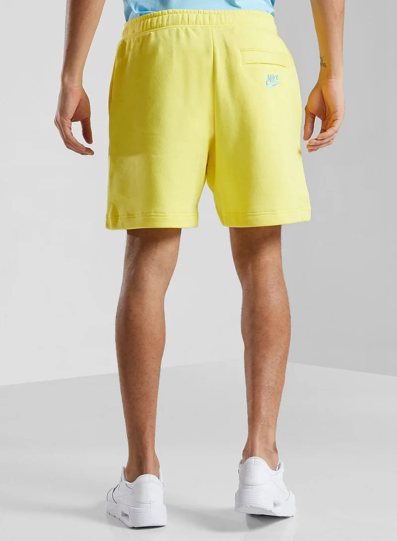 NIKE SUNSHINE FLEECE LEMON YELLOW DQ4079-765 ŠORTAI