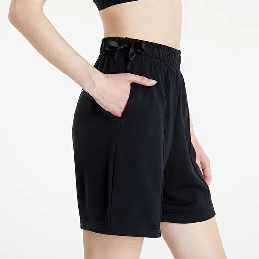 NIKE HIGH-WAIST FLEECE DV0334-010 BLACK ŠORTAI