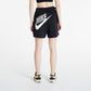 NIKE HIGH-WAIST FLEECE DV0334-010 BLACK ŠORTAI