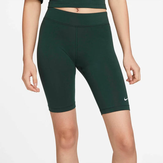 NIKE SPORTSWEAR ESSENTIAL BIKER CZ8526-397 DARK GREEN ŠORTAI