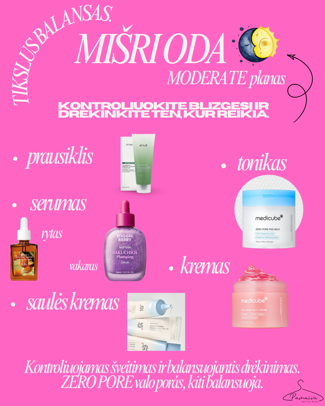 MIŠRI ODA / MODERATE planas