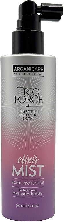 ARGANICARE „Trio Force“ Elixir Mist (Bond Protector) – lengvas purškiklis plaukams 200ml.