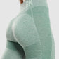 GYMSHARK FLEX HIGH WASTED GREEN MARL LEGGINGS TAMPRĖS
