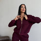 BOMBER SET 766 BURGUNDY KOMPLEKTAS