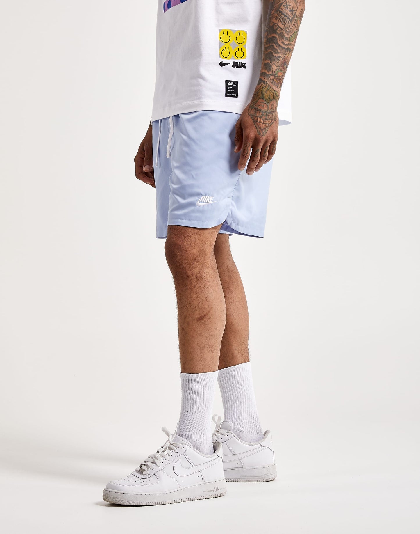 NIKE SPORTSWEAR SPORT ESSENTIAL LIGHT BLUE DM6829-548 ŠORTAI