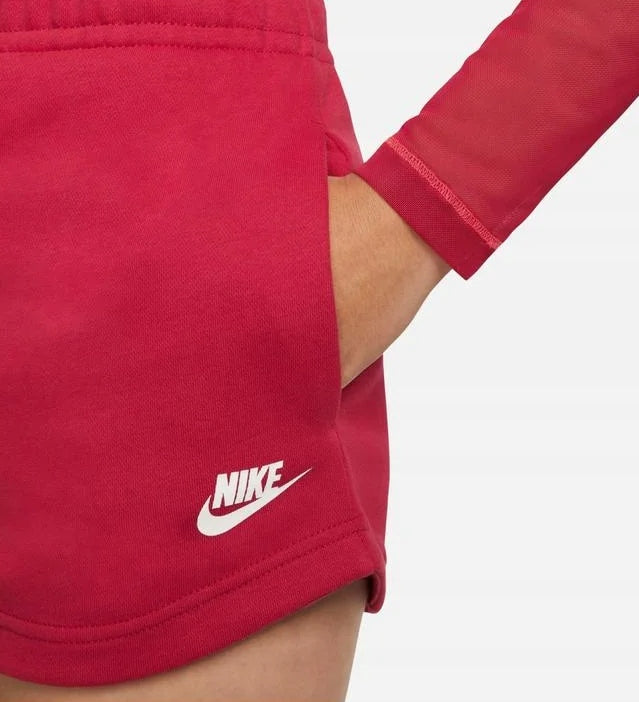 NIKE FLOWER ESSENTIAL FLEECE DZ3511-614 HOT PINK ŠORTAI