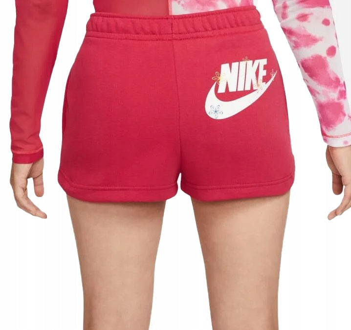 NIKE FLOWER ESSENTIAL FLEECE DZ3511-614 HOT PINK ŠORTAI