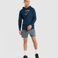 GYMSHARK SHARKHEAD INFILL HOODIE NAVY DŽEMPERIS