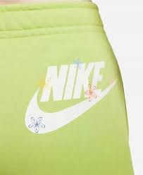 NIKE FLOWER ESSENTIAL FLEECE DZ3511-332 LIME ŠORTAI