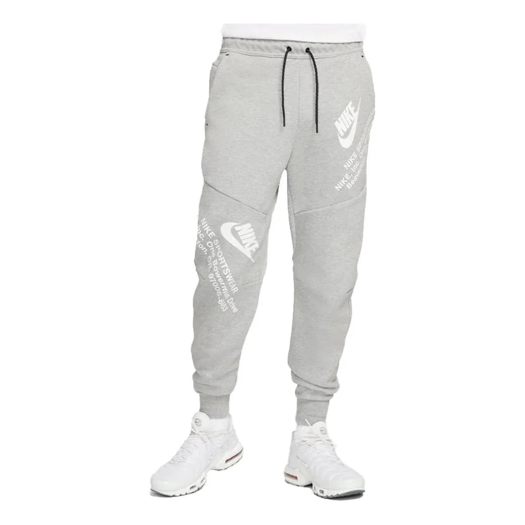 NIKE SPORTSWEAR TECH FLEECE MIXED WHITE AND GREY DM6480-063 KELNĖS