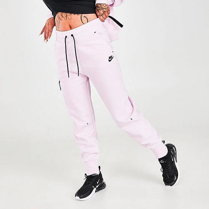 NIKE SPORTSWEAR TECH FLEECE BABY PINK CW4292-695 KELNĖS