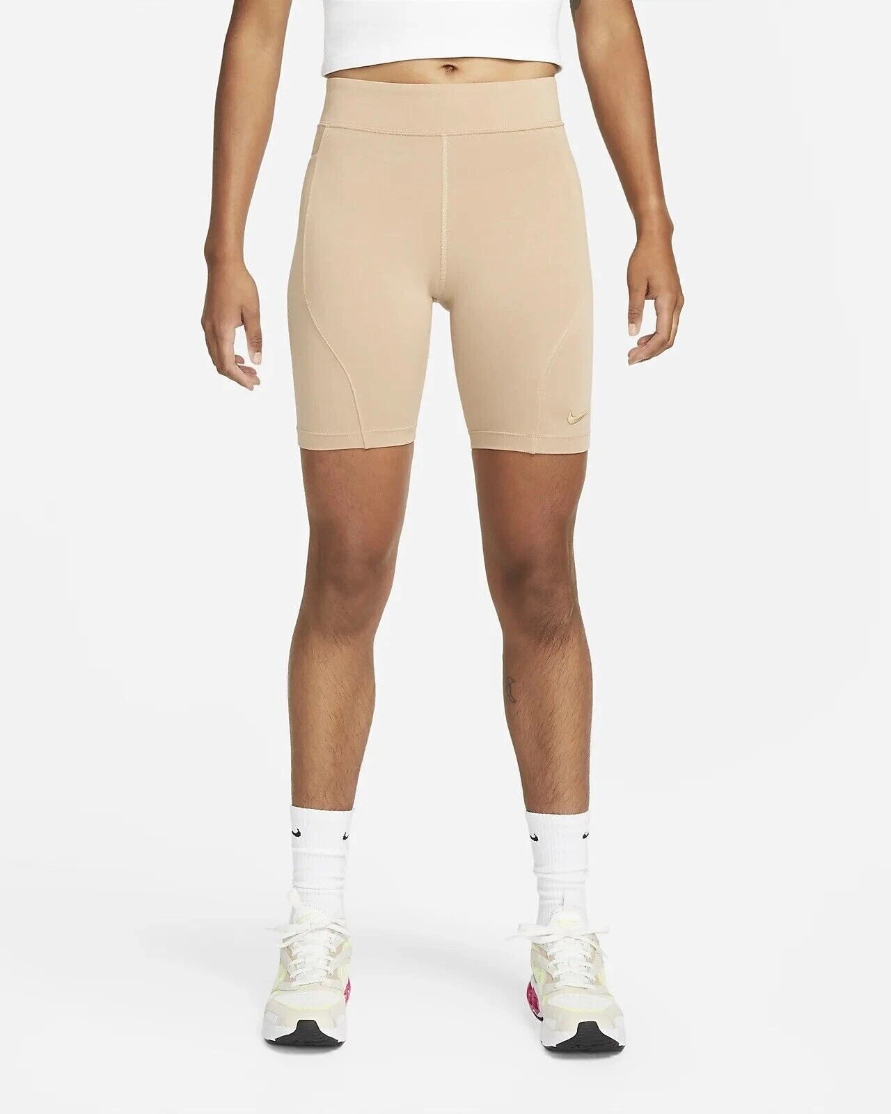 NIKE SPORTSWEAR EVERYDAY BIKER DQ6162-200 COFFEE CREAM ŠORTAI