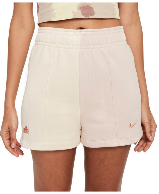 NIKE 2 SIDE FLEECE DO0345-219 CREAM/PINK ŠORTAI