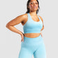 GYMSHARK ADAPT OMBRE SEAMLESS SKY BLUE/BABY BLUE LIEMENĖLĖ