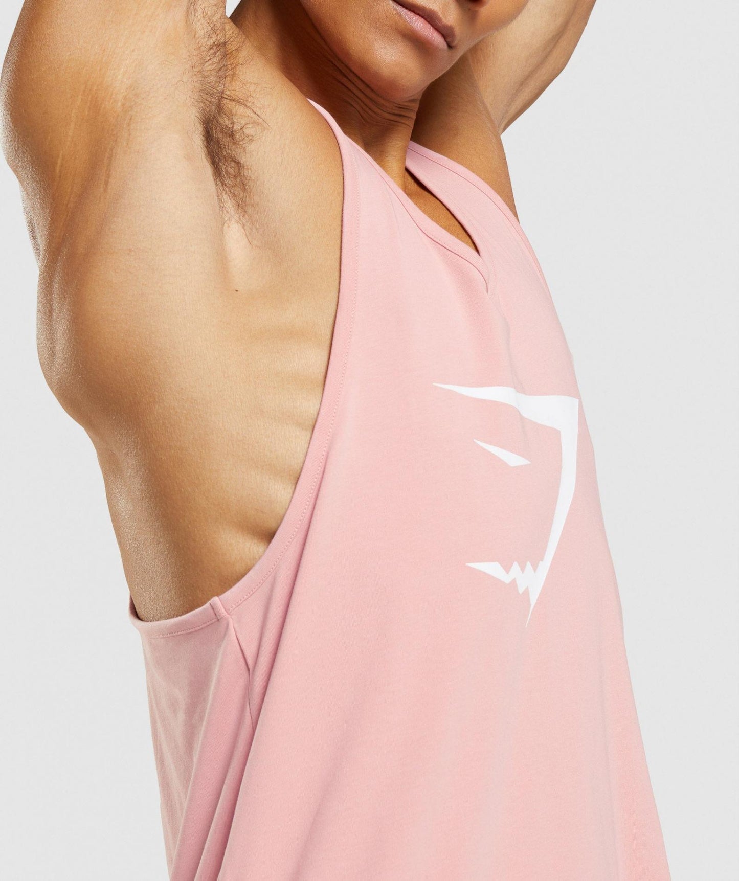 GYMSHARK SHARKHEAD INFILL STRINGER BABY PINK SPORTINĖ PALAIDINĖ