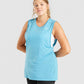 GYMSHARK TRAINING DROP ARM TANK BLUE SKY SPORTINĖ PALAIDINĖ