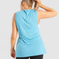 GYMSHARK TRAINING DROP ARM TANK BLUE SKY SPORTINĖ PALAIDINĖ