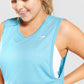 GYMSHARK TRAINING DROP ARM TANK BLUE SKY SPORTINĖ PALAIDINĖ