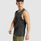 GYMSHARK ARRIVAL MARL TANK BLACK SPORTINĖ PALAIDINĖ