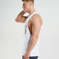 GYMSHARK LEGACY DROP ARM TANK WHITESPORTINĖ PALAIDINĖ