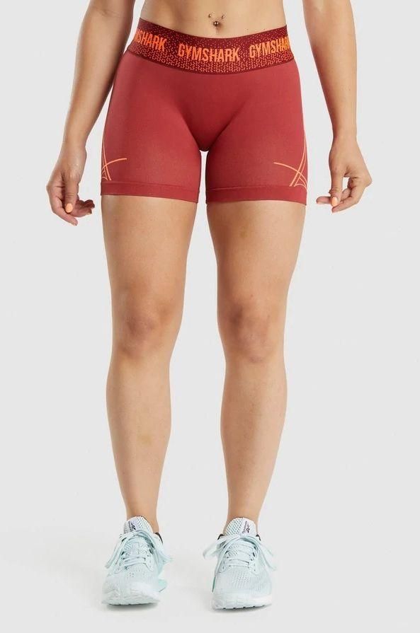 GYMSHARK APEX SEAMLESS LOW RISE CHERRY/CORAL ŠORTAI