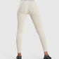 GYMSHARK FIT SEAMLESS MID RISE LEGGINGS LIGHT GREY TAMPRĖS