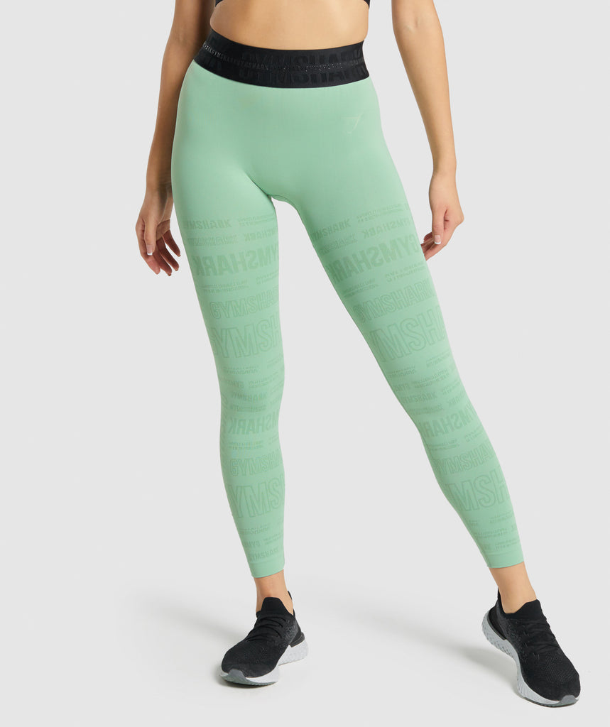 GYMSHARK VISION LIME GREEN LEGGINGS + BRA SET KOMPLEKTAS