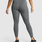 GYMSHARK FIT SEAMLESS GREY LEGGINGS + BRA SET KOMPLEKTAS
