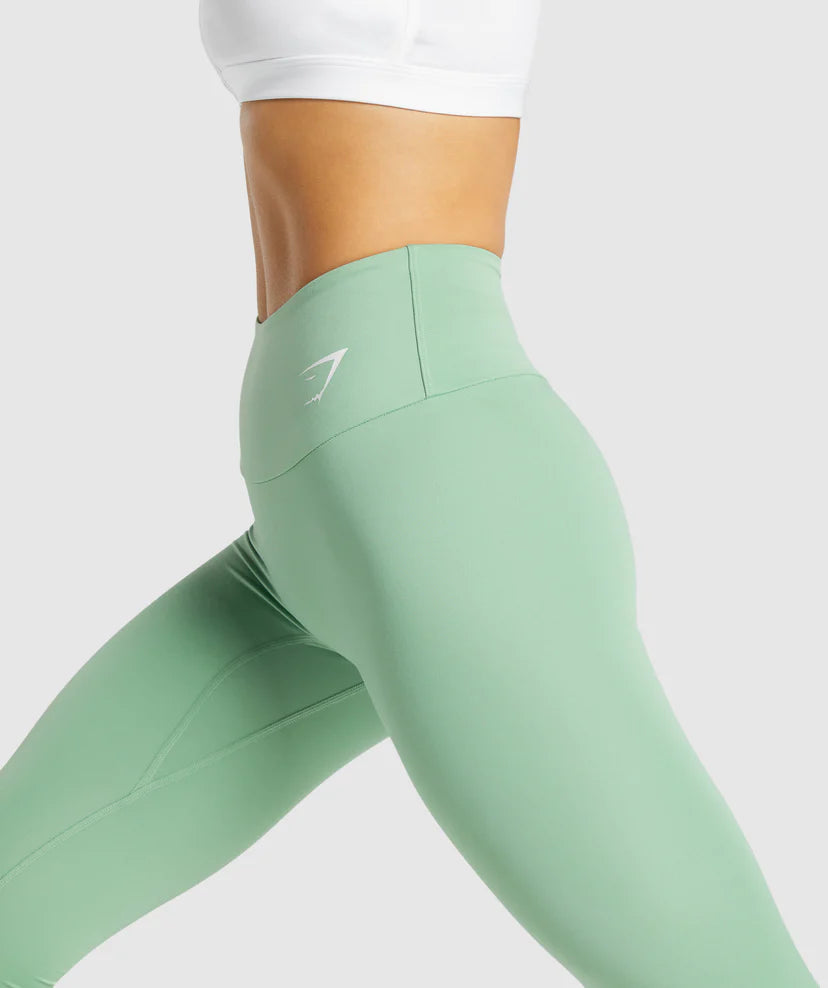 GYMSHARK TRAINING LEGGINGS MINT GREEN TAMPRĖS