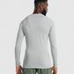 GYMSHARK APOLLO LONG SLEEVE LIGHT GREY SPORTINĖ PALAIDINĖ