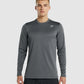 GYMSHARK ARRIVAL CREW SWEATSHIRT SMOKEY GREY DŽEMPERIS