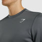 GYMSHARK ARRIVAL CREW SWEATSHIRT SMOKEY GREY DŽEMPERIS
