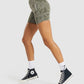 GYMSHARK ADAPT CAMO SEAMLESS DARK GREEN ŠORTAI