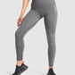 GYMSHARK ADAPT MARL SEAMLESS LEGGINGS BLACK GREY TAMPRĖS