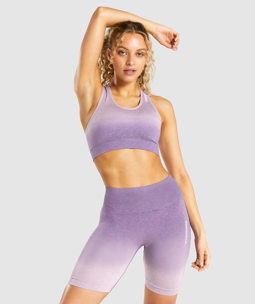 GYMSHARK ADAPT OMBRE SEAMLESS PINK/PURPLE LIEMENĖLĖ