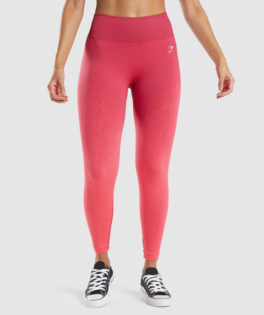 GYMSHARK ADAPT OMBRE SEAMLESS HOT PINK TAMPRĖS