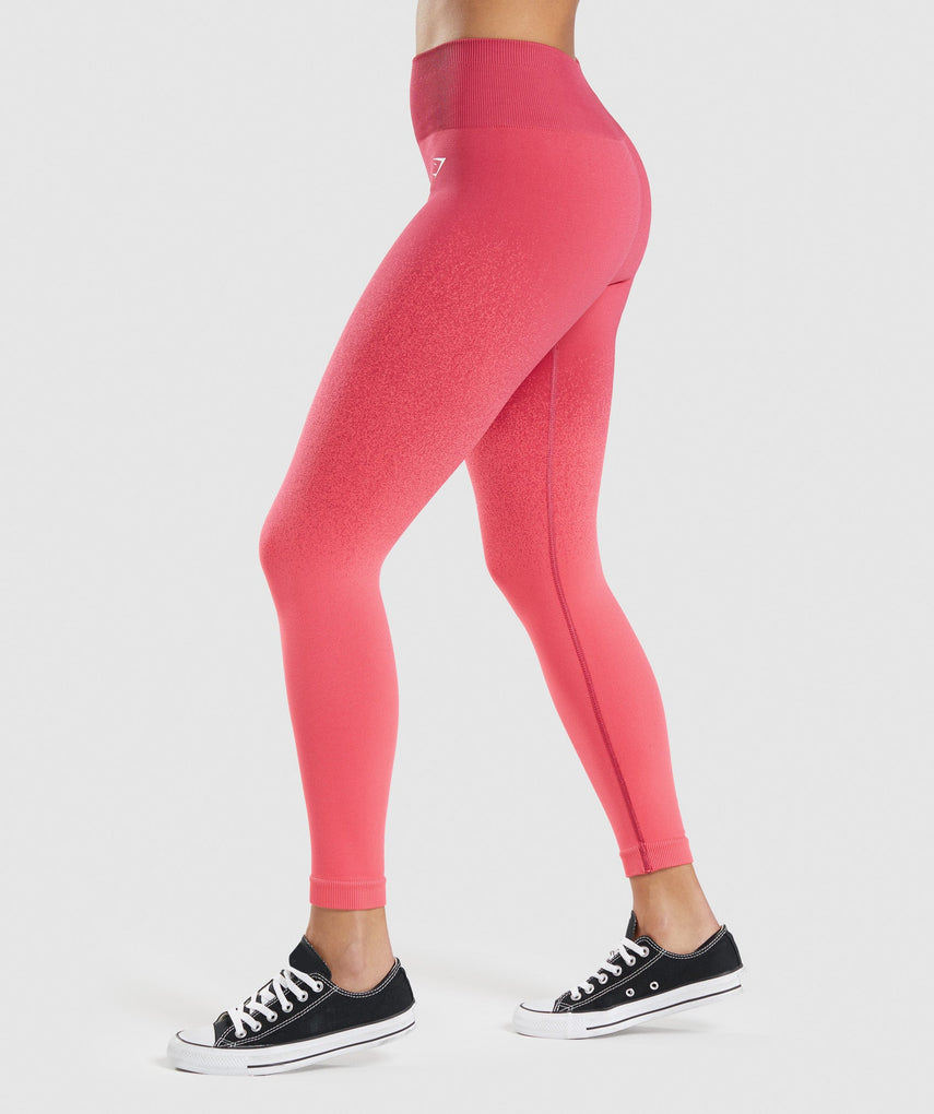 GYMSHARK ADAPT OMBRE SEAMLESS HOT PINK TAMPRĖS