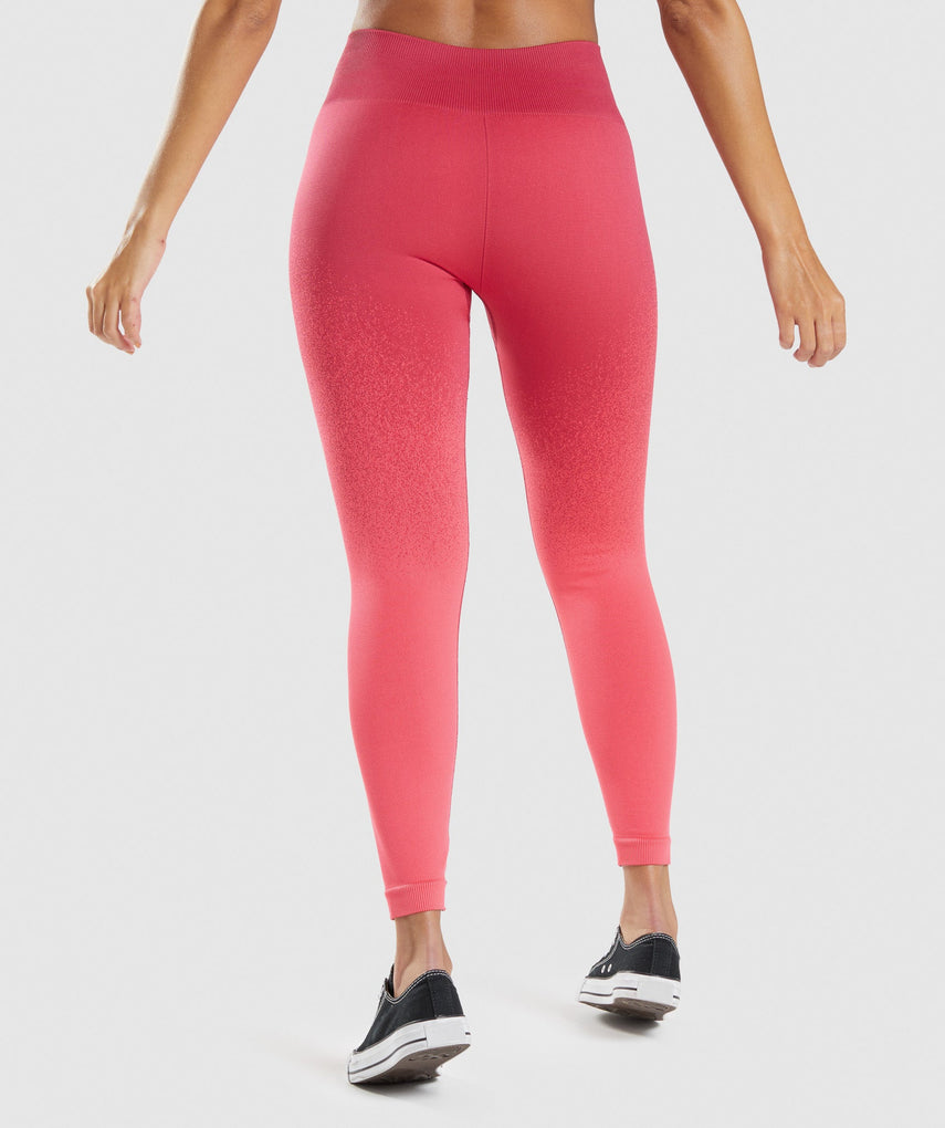 GYMSHARK ADAPT OMBRE SEAMLESS HOT PINK TAMPRĖS