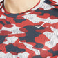 GYMSHARK ARRIVAL SLIM RED PRINT SPORTINĖ PALAIDINĖ