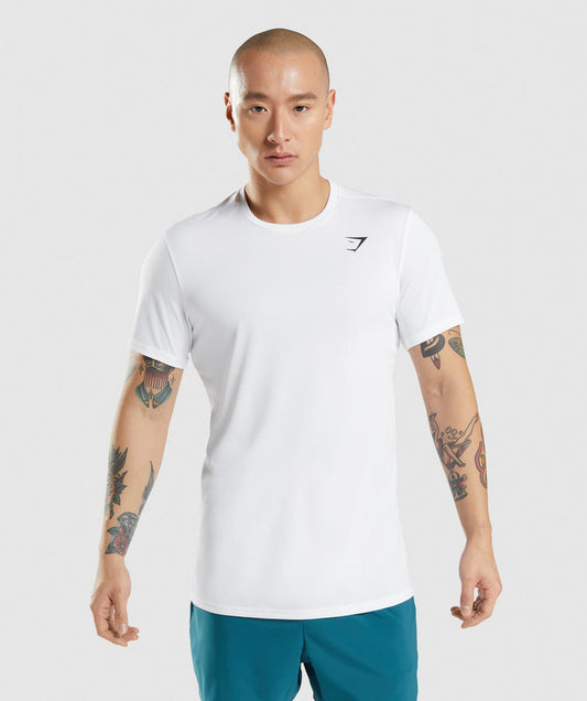 GYMSHARK ARRIVAL WHITE SPORTINĖ PALAIDINĖ