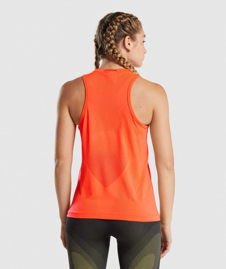 GYMSHARK APEX SEAMLESS TANK ORANGE SPORTINĖ PALAIDINĖ