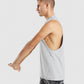 GYMSHARK CRITICAL 2.0 DROP ARM TANK LIGHT GREY SPORTINĖ PALAIDINĖ