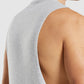GYMSHARK CRITICAL 2.0 DROP ARM TANK LIGHT GREY SPORTINĖ PALAIDINĖ